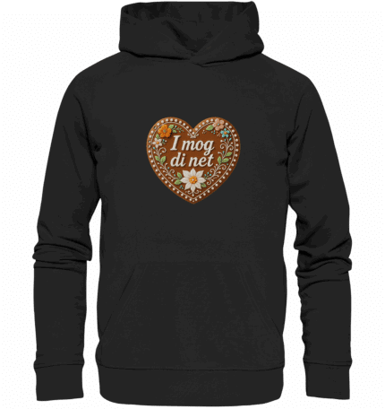 Herz i mog di net - Organic Hoodie