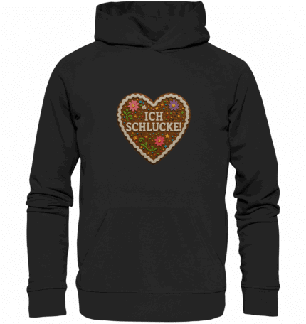 Herz Ich schlucke - Organic Hoodie