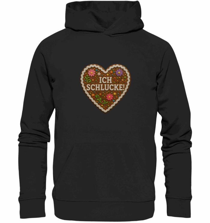 Herz Ich schlucke - Organic Hoodie – Bild 1