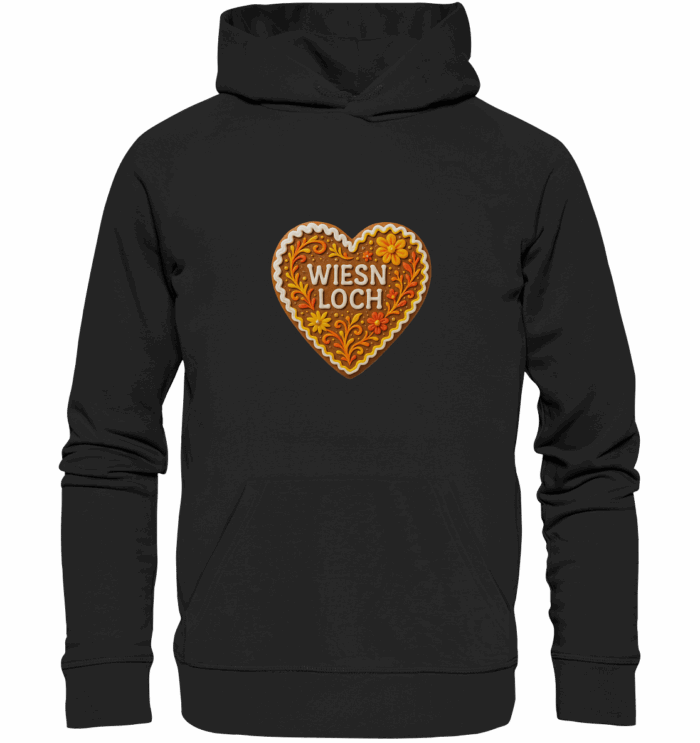 Herz Loch - Organic Hoodie – Bild 1