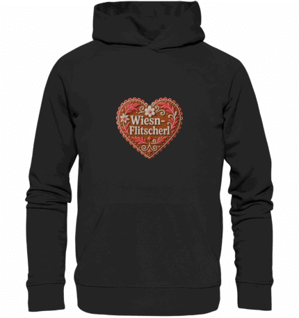 Herz Flitscherl - Organic Hoodie