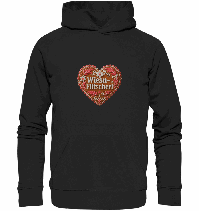 Herz Flitscherl - Organic Hoodie – Bild 1