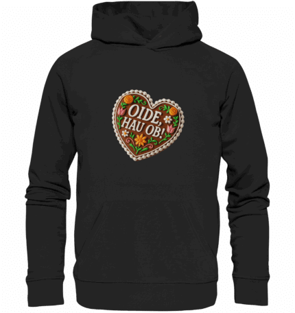 Herz Hau ob - Organic Hoodie