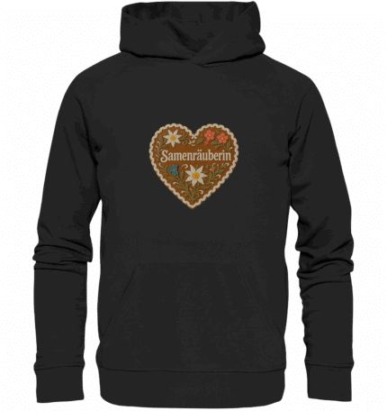 Herz Samenräuberin - Organic Hoodie