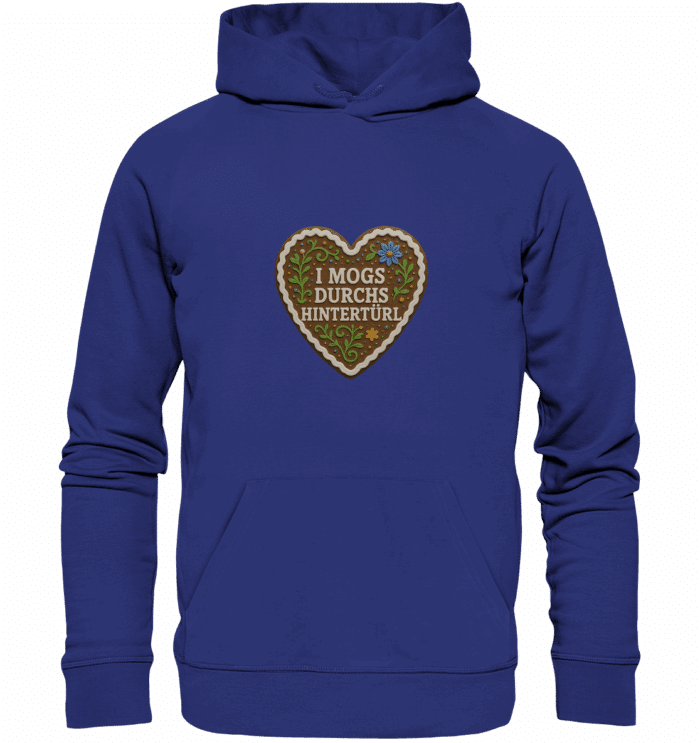 Herz Hintertürl - Organic Hoodie – Bild 5