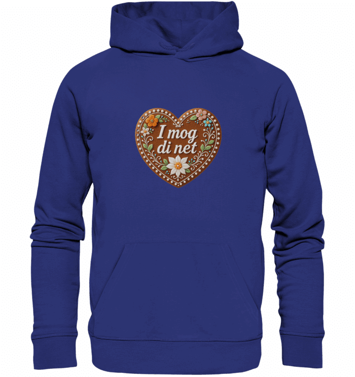 Herz i mog di net - Organic Hoodie – Bild 5