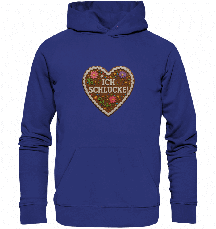 Herz Ich schlucke - Organic Hoodie – Bild 5