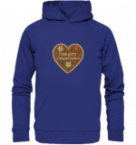 Herz Pudern - Organic Hoodie – Bild 5