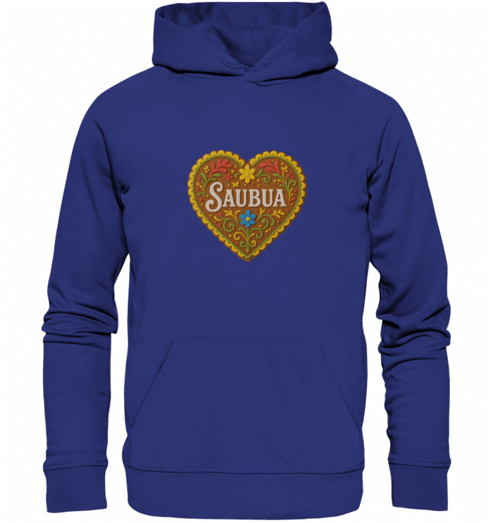 Herz Saubua - Organic Hoodie – Bild 5