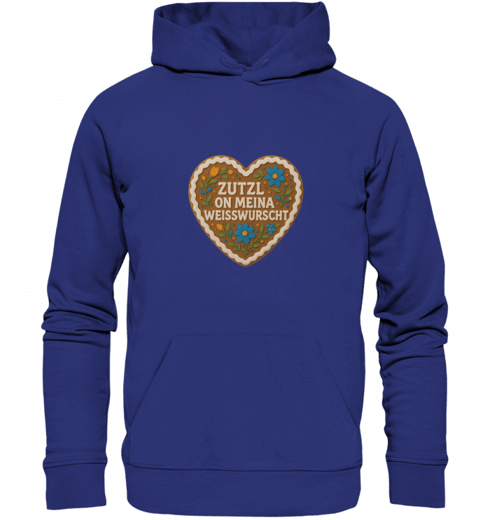 Herz Weisswurscht - Organic Hoodie – Bild 5