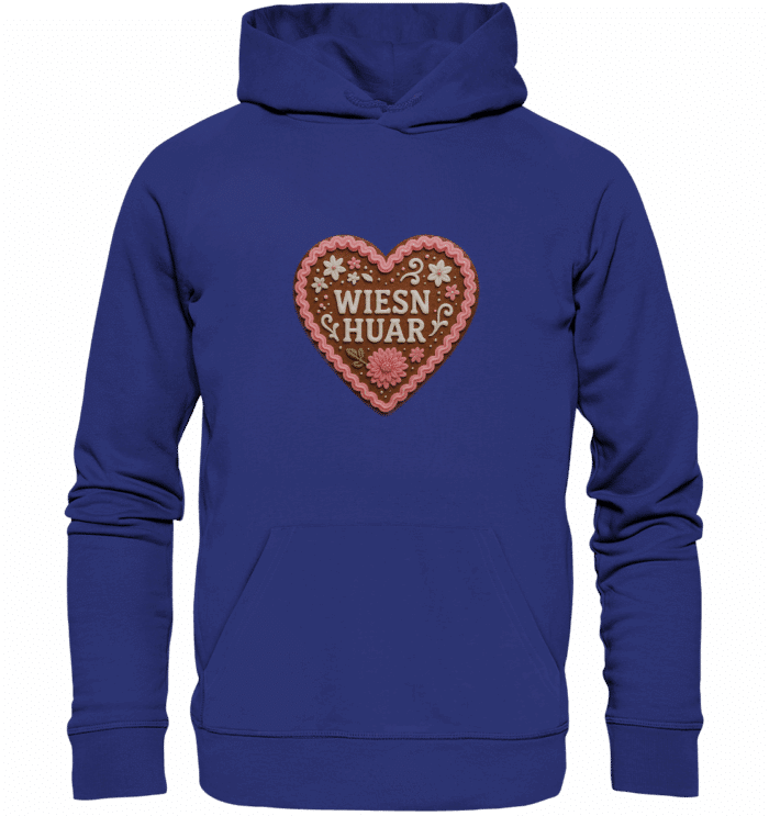 Herz Wiesn Huar - Organic Hoodie – Bild 5
