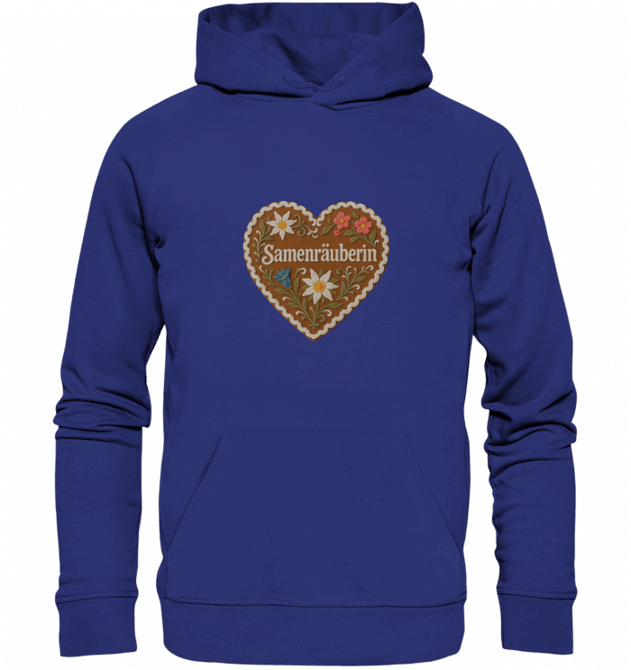 Herz Samenräuberin - Organic Hoodie – Bild 5