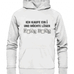 Ich kaufe ein i - Organic Hoodie