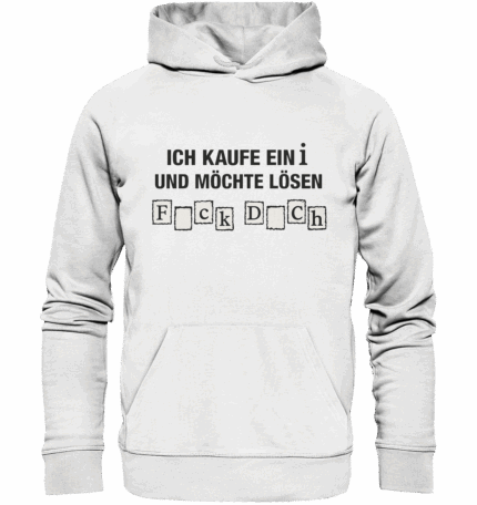 Ich kaufe ein i - Organic Hoodie