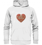 Herz Flitscherl - Organic Hoodie – Bild 3