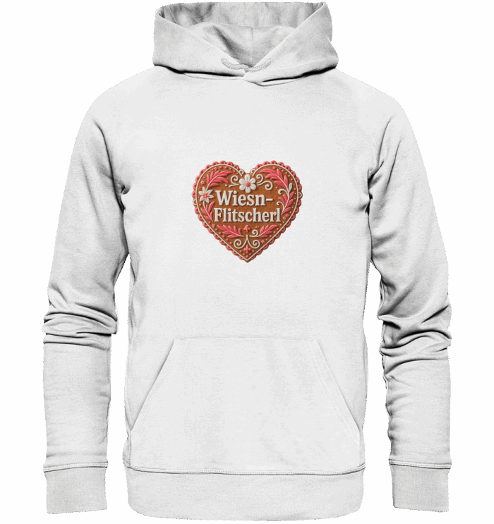 Herz Flitscherl - Organic Hoodie – Bild 3