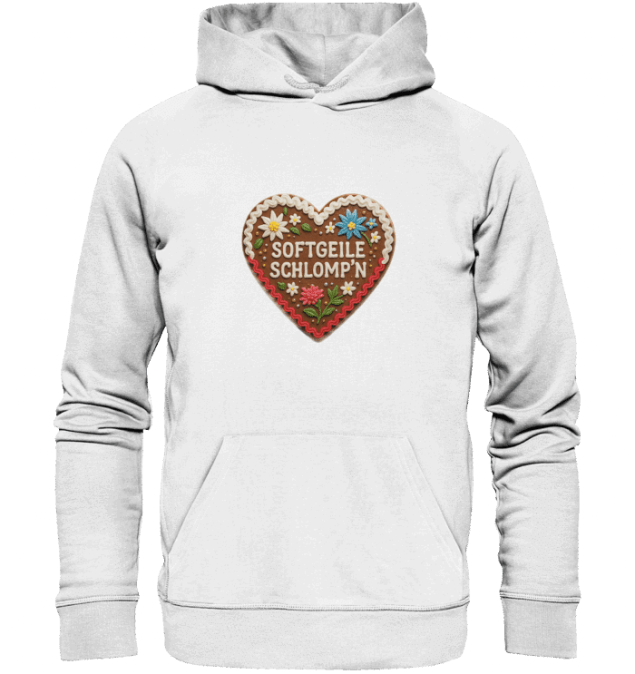 Herz Schlompn - Organic Hoodie – Bild 3
