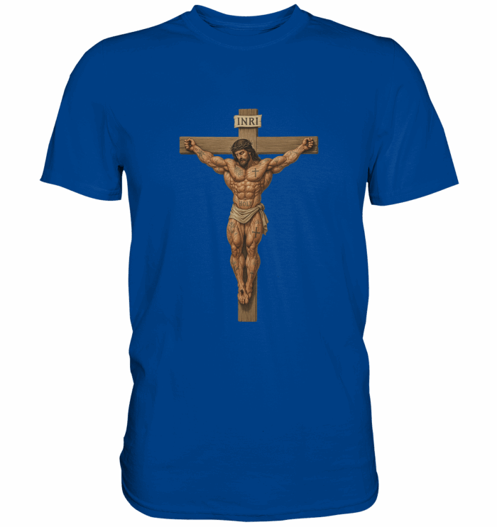 MuscleJESUS1 - Premium Classic T-Shirt – Bild 3