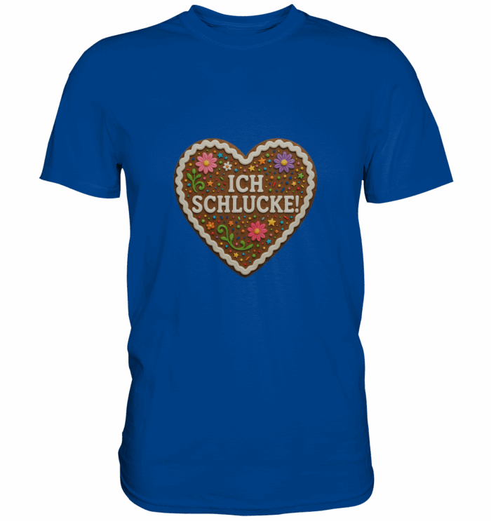 Herz Ich schlucke - Premium Classic T-Shirt – Bild 3