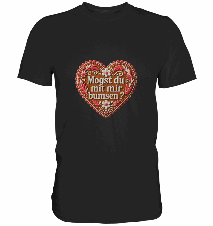 Herz Bumsen - Premium Classic T-Shirt – Bild 1