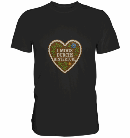 Herz Hintertürl - Premium Classic T-Shirt