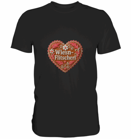Herz Flitscherl - Premium Classic T-Shirt