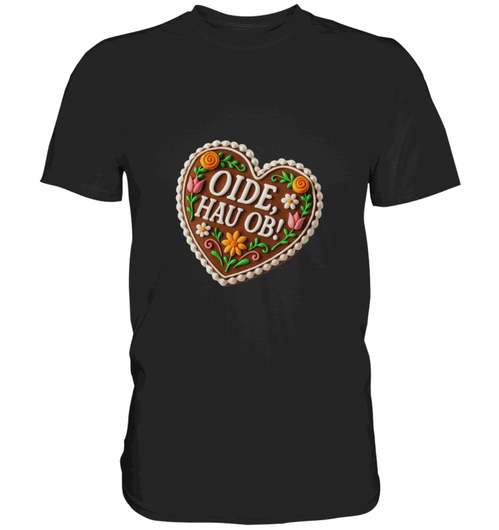Herz Hau ob - Premium Classic T-Shirt – Bild 1