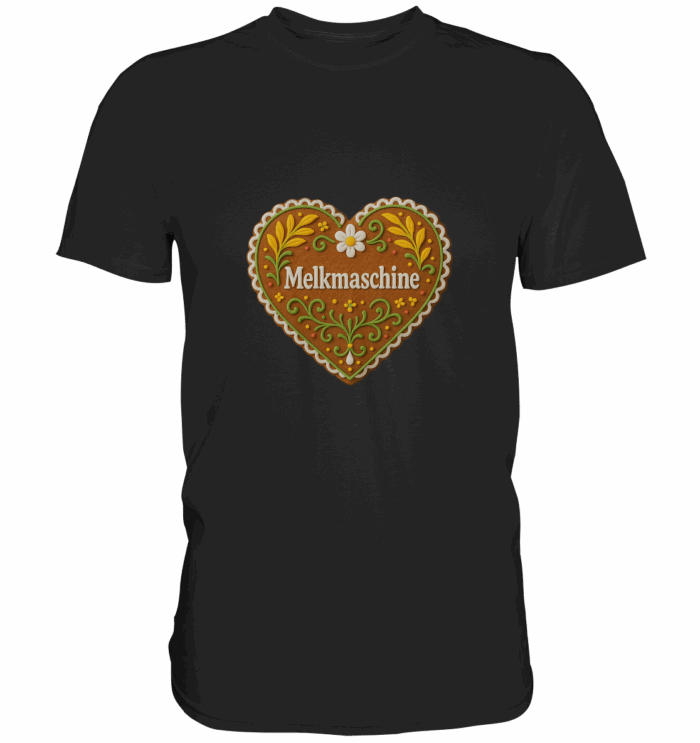 Herz Melkmaschine - Premium Classic T-Shirt – Bild 1