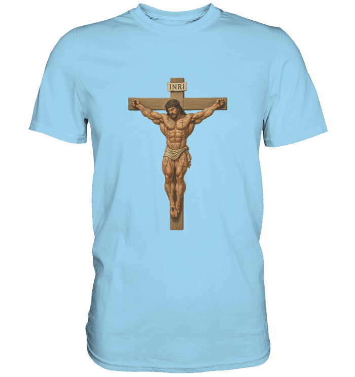 MuscleJESUS1 - Premium Classic T-Shirt – Bild 5