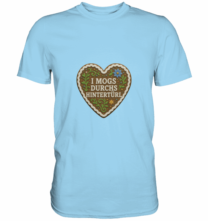 Herz Hintertürl - Premium Classic T-Shirt – Bild 3