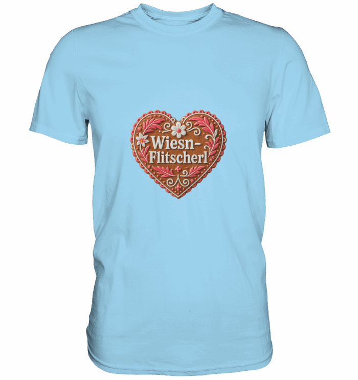 Herz Flitscherl - Premium Classic T-Shirt – Bild 5