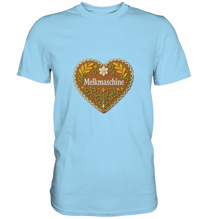Herz Melkmaschine - Premium Classic T-Shirt – Bild 5