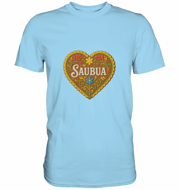 Herz Saubua - Premium Classic T-Shirt – Bild 5