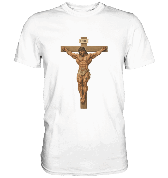 MuscleJESUS1 - Premium Classic T-Shirt – Bild 7