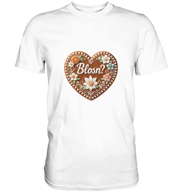 Herz Blosn - Premium Classic T-Shirt – Bild 7