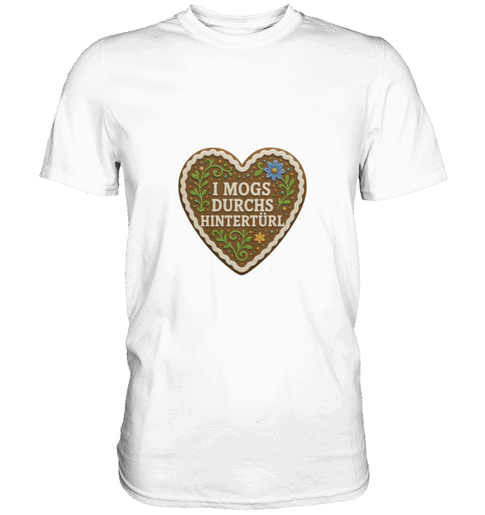 Herz Hintertürl - Premium Classic T-Shirt – Bild 4