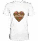Herz Ich schlucke - Premium Classic T-Shirt – Bild 7
