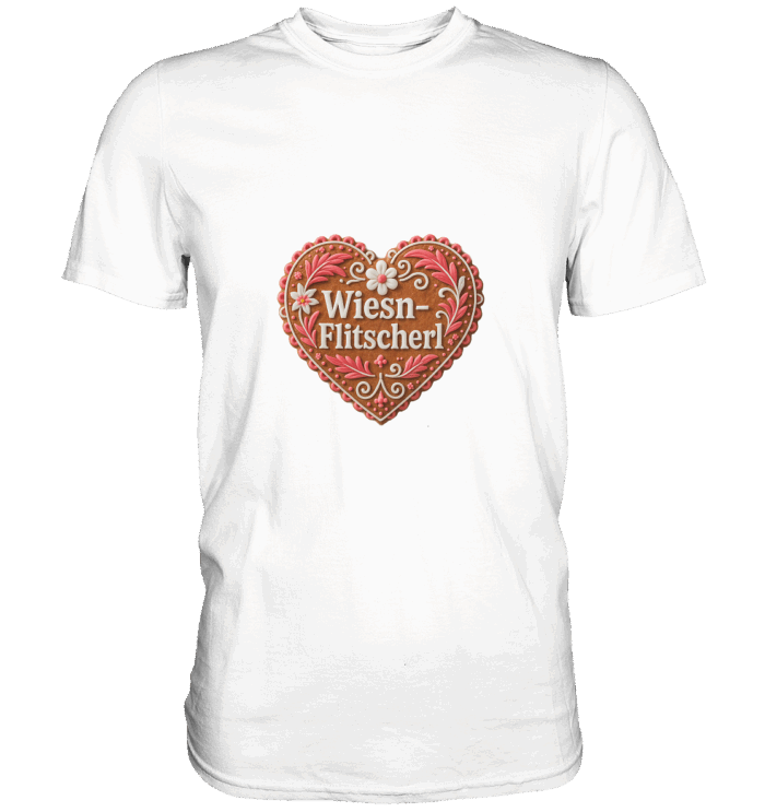 Herz Flitscherl - Premium Classic T-Shirt – Bild 7