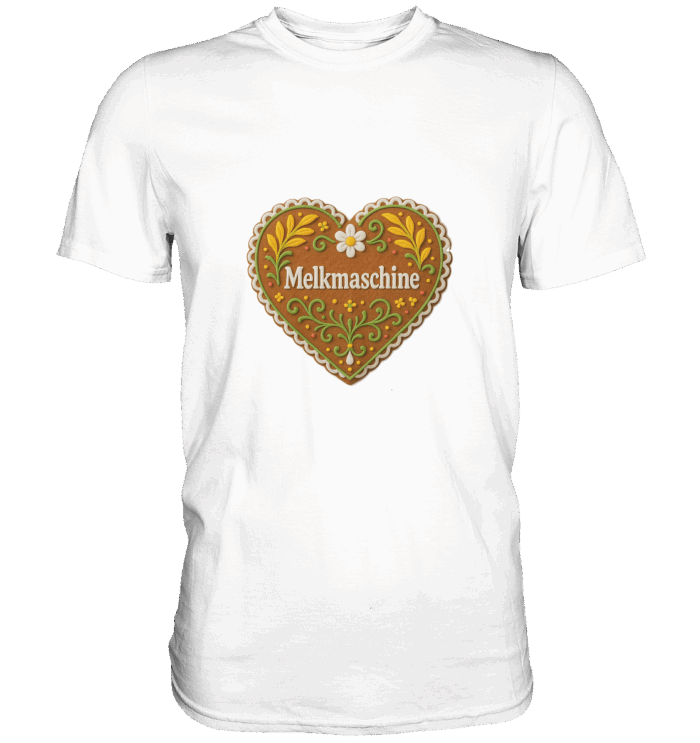 Herz Melkmaschine - Premium Classic T-Shirt – Bild 7