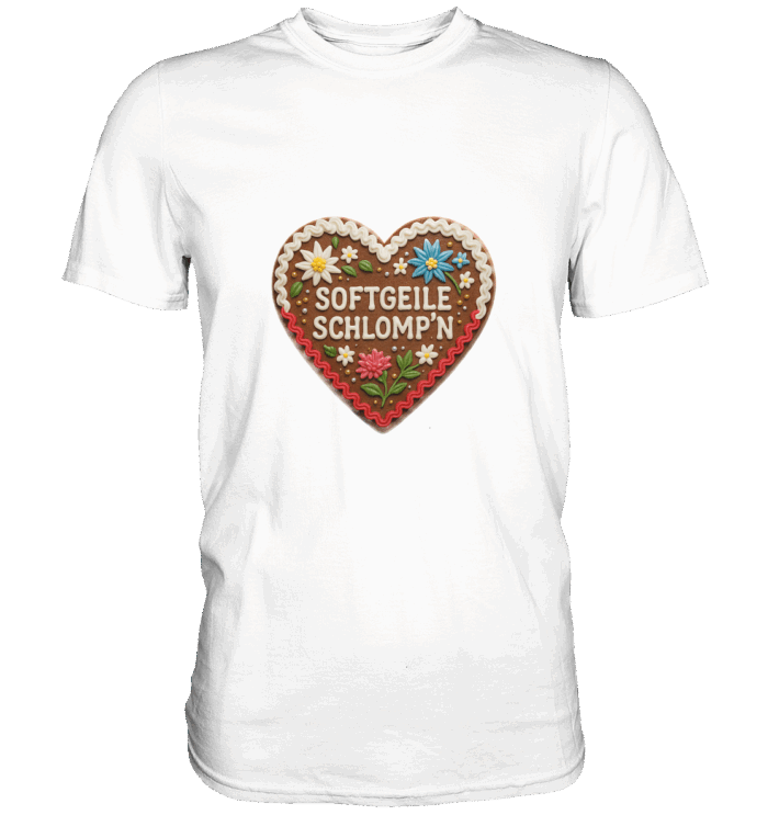 Herz Schlompn - Premium Classic T-Shirt – Bild 7