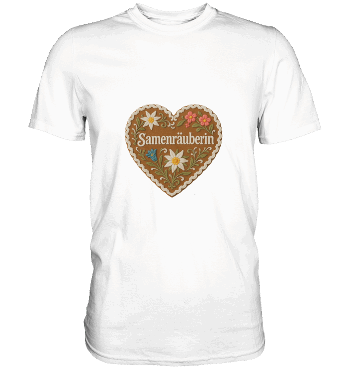 Herz Samenräuberin - Premium Classic T-Shirt – Bild 7