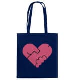 Pens heart - Organic Cotton Bag – Bild 3