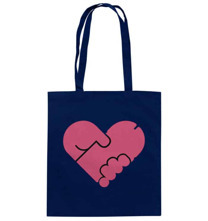 Pens heart - Organic Cotton Bag – Bild 3