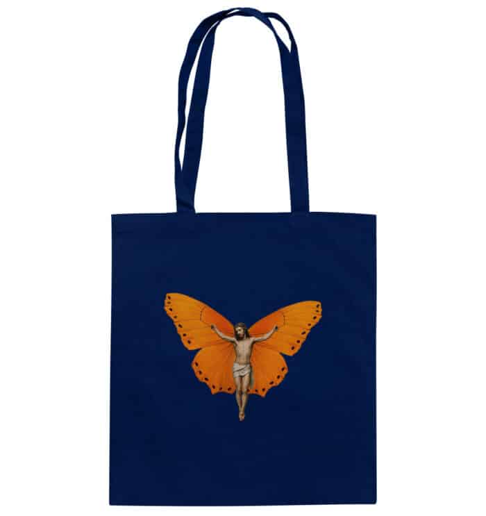 Jesus Butterfly 9 - Organic Cotton Bag – Bild 3