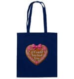 Lebkuchenherz If i could turn back time - Organic Cotton Bag – Bild 3