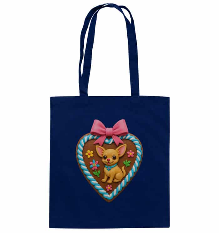 Lebkuchenherz Chihuahua - Organic Cotton Bag – Bild 3