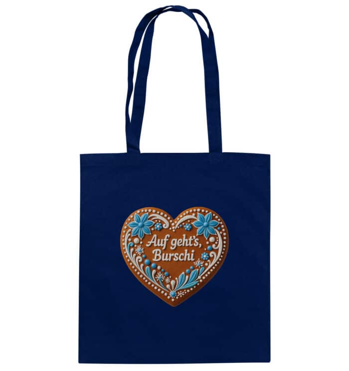 Lebkuchenherz Burschi - Organic Cotton Bag – Bild 3