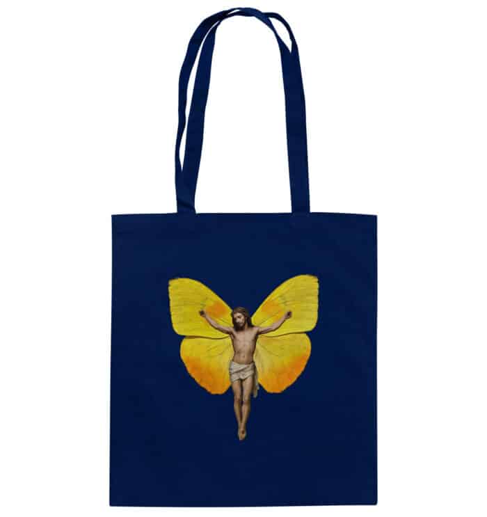 Jesus Butterfly 2 - Organic Cotton Bag – Bild 3