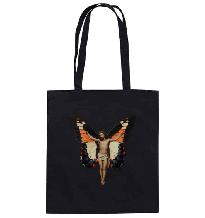 Jesus Butterfly 7 - Organic Cotton Bag – Bild 1