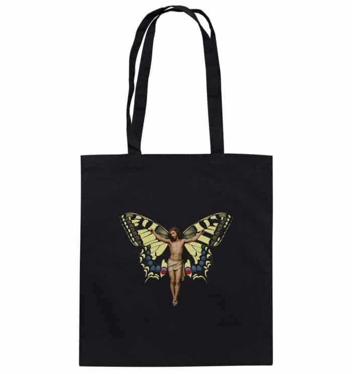 Jesus Butterfly 8 - Organic Cotton Bag – Bild 1